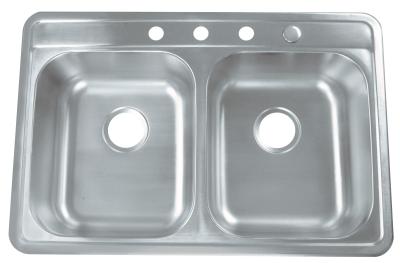 China 3322 Professional 4 - holesfacucet kitchen sink handmade outdoor sink stainless steel kitchen sink for sale