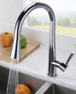 China Commercial Kitchen Sink Faucet , Modern Single Handle Bathroom Faucet for sale