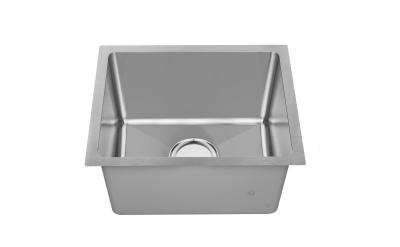 China Rectangular Stainless Steel Corner Kitchen Sink Durable Nano Sliver 1.2 think for sale
