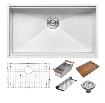 China 140mm Opening SUS 304 Undermount 1 Bowl Kitchen Sink for sale