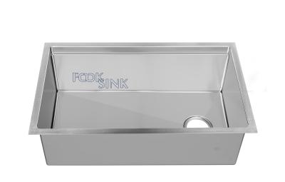 China Polished Kitchen Workstation Sink 16G 32 Inch Sound Deadening Insulation for sale