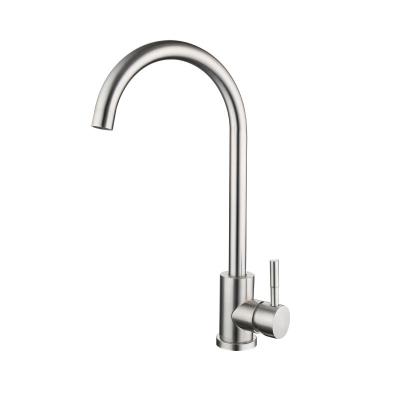 China Deck Mounted Modern Sink Faucet Hot And Cold Single Handle Sink Stainless Steel Water Mixer Tap for sale