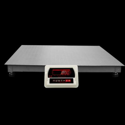 China 220V Stainless Steel Floor Scales Industrial Grade Double Weighing Frame for sale
