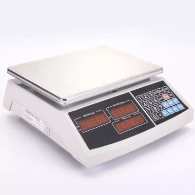 China 30kg Electronic Weighing Scales Digital Vegetable Weight Machine LED Display for sale