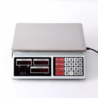 China Digital Buttons High Precision Electronic Balance 30kg 40kg Computing Scale for sale