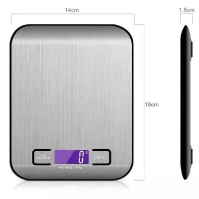 China 5Kg 5000G 11Lb Electronic Kitchen Scale Digital Food Weight Nutrition for sale