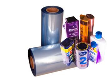 China 30-150um Shrink Wrap Roll , Polyolefin Heat Shrink Film For Bottle Label / Packaging for sale