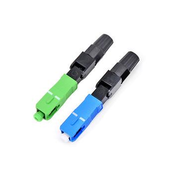 China PVC Shell Fiber Fast Connector Easy Assembling For Video Transmission for sale