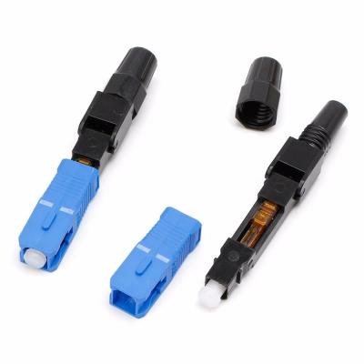 China Blue Black Fiber Fast Connector For FTTH FTTB FTTX Network High Reliability for sale