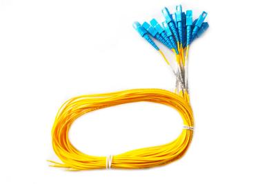 China Simplex 2.0mm 1.2m SC UPC Fiber Optic Pigtail Low Insertion Loss for sale