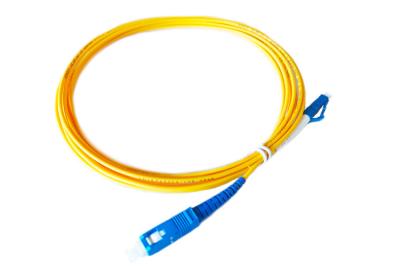 China Single Mode SC UPC-LC UPC Optical Fiber Cable 2.0mm 3m SM MM for sale