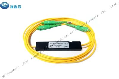 China 1490nm 1550nm 1x2 FBT Optical Fiber Coupler SC APC 2.0mm 1m for sale