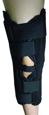 China Tri Panel Immobilizer Medical Knee Brace Breathable Polyester Velvet Material for sale