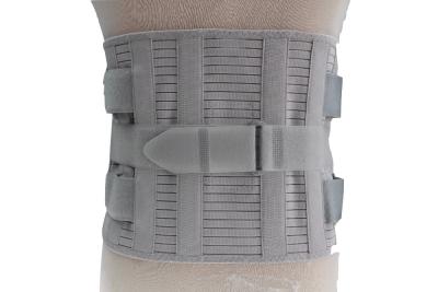 China Reinforced Elastic Lumbar Back Spine Brace With Posterior Steel Stays for sale