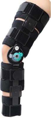 China Apoyo de rodilla con bisagras de Op. Sys. del poste ligero negro para la osteoartritis, artritis en venta