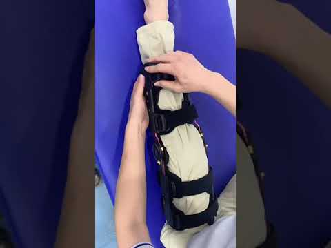 Post Op Medical Knee Brace Telescopic Foam Pad Coated