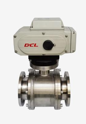 China Modulated Electric Actuated High Vacuum Ball Valve DN50 To DN200 for sale