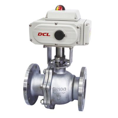 中国 DCLの密集したアクチュエーターを調整する防水DN125球弁 販売のため