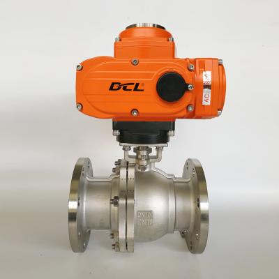 China Anti Explosion CF3M DN80 Cryogenic Electric Ball Valve for sale