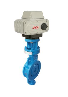 China Three Offset Hard Seal Electric Actuated Butterfly Valve for sale