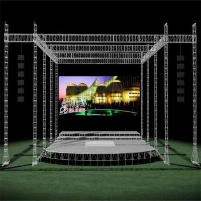 China Outdoor Aluminum Truss Roof Truss Stage Truss Bolt Pin Event Lighting Display Concert Customized Led Screen Event for sale