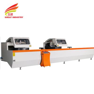 Chine Machine à paroi de rideau à angle composé à 5 axes CNC double scie à mitre 4kw*2 2800r/min à vendre