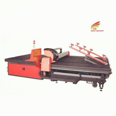 China Convex mirror cutting machines glass wash glass cutting saw machine mirror cutting table cutting glass machine with lift for sale