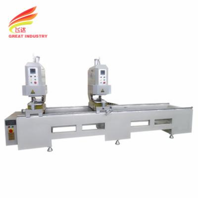中国 PVC ドア 窓 製造 機械 の 2 頭 溶接 機械 インライン 溶接 機械 双 頭 UPVC 溶接 機械 販売のため
