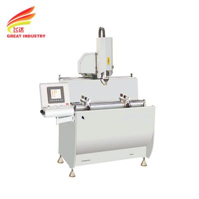 China Aluminum/UPVC/PVC Automatic Window and Door Profile CNC Door Lock Hole Drilling Milling Cutting Machine for sale