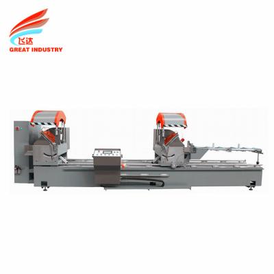 China CHINA FACTORY CNC DOUBLE HEAD CUTTING MACHINE FOR ALUMINUM AND UPVC WIN-DOOR FOR HOT SALE for sale