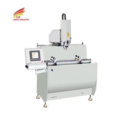 China Hole punching single head copy router automatic clamping window 3 axis cnc upvc manufacturing machine spray cooling for sale