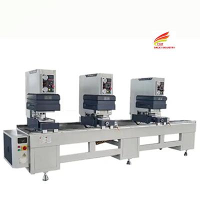 China Processing center PVC window three head upvc welding machines for windows and doors processing plastic for sale