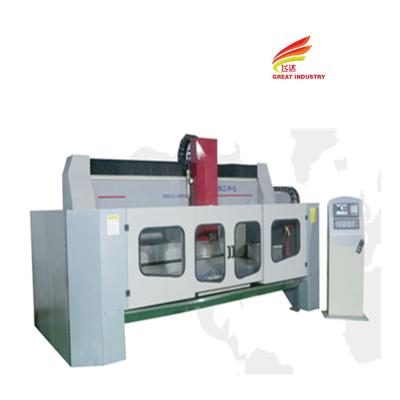 中国 CNC glass polishing machines drilling glass graving glass beveling v grooving machine for glass processing 販売のため