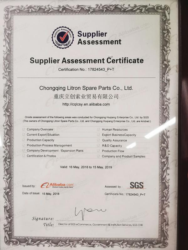 Supplier Assessment - Chongqing Litron Spare Parts Co., Ltd.