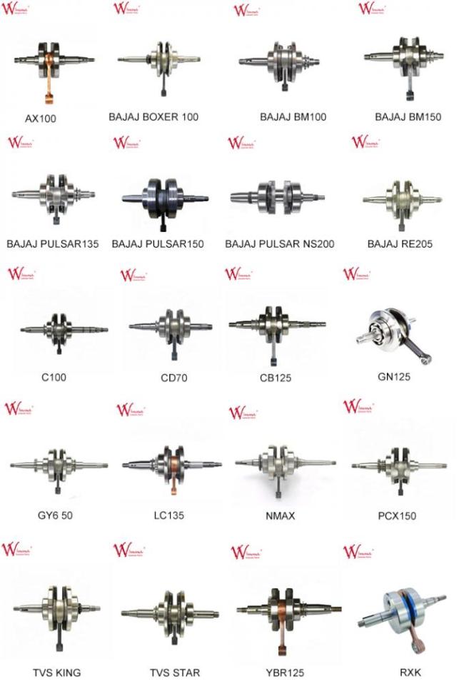 Spare Parts Wheeler Motorcycle Engine Crankshaft TVS KING Three  93.5MM 1