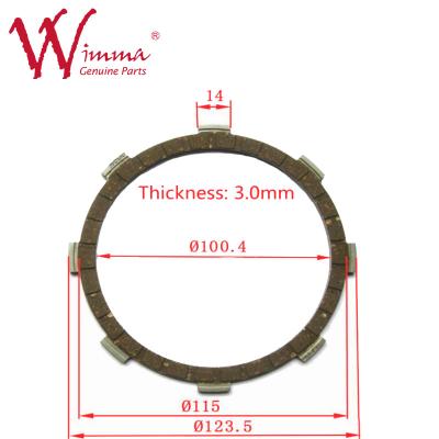 China OEM Motorcycle Engine Spare Parts Jupiter Clutch Plate Disc for sale