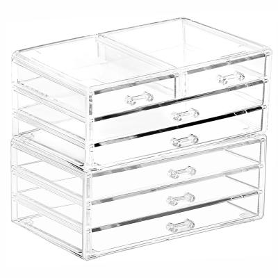 China Clear Containers For Organizing 7 Drawers Stackable Dresser Bathroom Organizers And Storage Jewelry Hair Accessories for sale