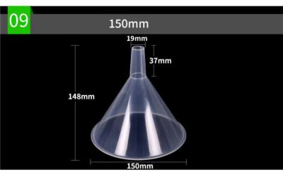 China Factory Directly Laboratory Cheap Clear Plastic Funnel, Transparent PP Plastic Mini Perfume Dispensing Funnel for sale