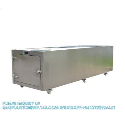 China One Room Dead Body Morgue Drawers Fridge Freezer Refrigerator With Trolley Mortuary Single Body Refrigerators Morgue for sale