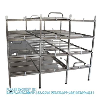 China Factory Price American Style Mortuary Cadaver Cremation Funeral Mortuary Fridge Rack For Sale for sale
