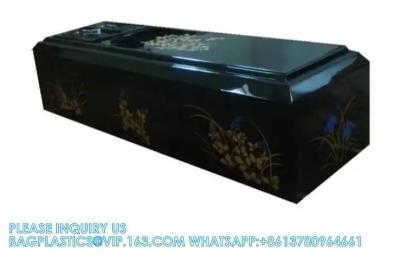 Chine Japanese Plywood Casket Wooden Coffin With Flower Painting Casket Wooden Coffin OEM Japanese Wooden Coffin à vendre