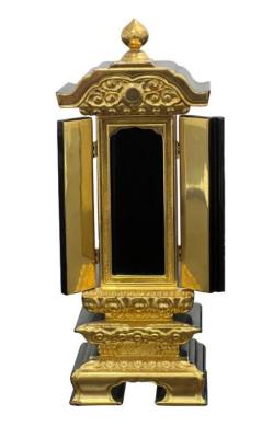 China Japanese Funeral Wood Spirit Monument Ancestors Memorial Golden Tablet Sacrificial Monument for sale
