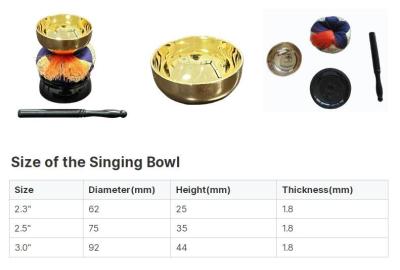 China Japan Funeral Metal Brass Bell Set Sing Bowl High Grade Japanese Style Buddhist Metal Bell Bowl Set for sale