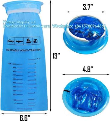 Chine Emesis Bag, Disposable Vomit Bags, Aircraft & Car Sickness Bag, Nausea Bags For Travel Motion Sickness (Blue) à vendre