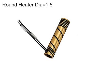 China Custom hot runner copper sleeve heater 1.5 round resistance,depth 1.5mm,nozzle brass heater supplier for sale