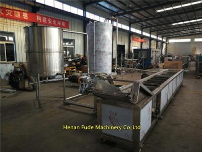 China automatic peanut frying line 1t/h, peanut frying machine, deoiling machine for sale
