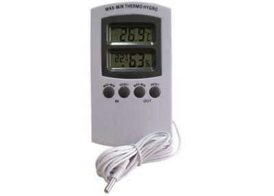 China 1 ℃ Accuracy Digital Hygro Thermometer , Digital Temperature Humidity Meter Thermometer for sale