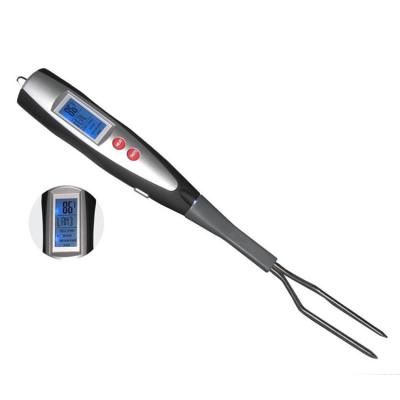 China Durable Meat Probe BBQ Meat Thermometer / Digital Food fork Thermometer With LCD Digital Screen for sale