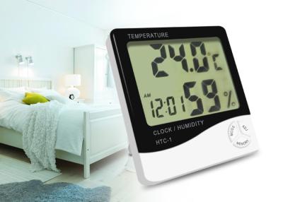 China Do tempo ajustado interno do termômetro de Digitas da bateria do AAA umidade de medição e temperatura à venda