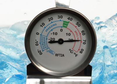 China 107mm Height Refrigerator Freezer Thermometer Analog Dial Thermometer for sale